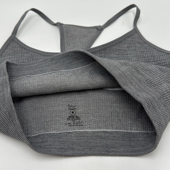 NWT Flirtitude Bralette Heather Gray Seamless Racerback Bra Size M - Picture 5 of 8